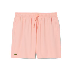 Short de Bain Lacoste Mi-Long Uni Rose / Vert