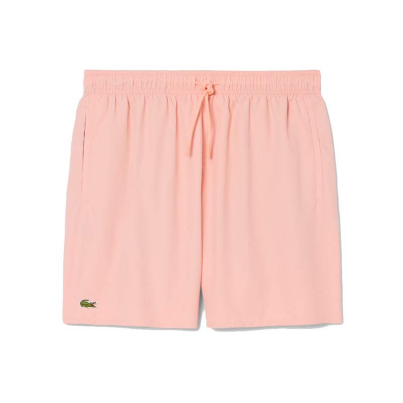 Short de Bain Lacoste Mi-Long Uni Rose / Vert