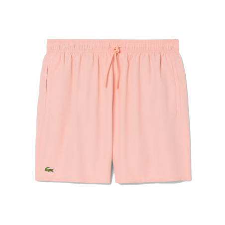Short de Bain Lacoste Mi-Long Uni Rose / Vert