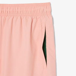 Short de Bain Lacoste Mi-Long Uni Rose / Vert