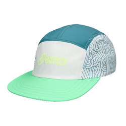 Casquette ASICS PADEL 5 PANEL CAP Verte et Bleu
