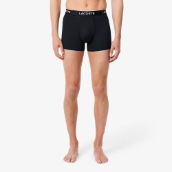 Lot de 3 Boxers Homme Lacoste Microfibre Noir | DM'Sports
