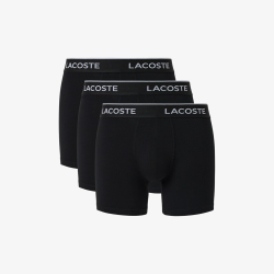 Lot de 3 Boxers Homme Lacoste Coton Stretch Noir | DM'Sports
