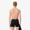 Lot de 3 Boxers Homme Lacoste Coton Stretch Noir | DM'Sports