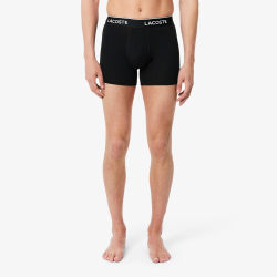 Lot de 3 Boxers Homme Lacoste Coton Stretch Noir
