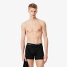Lot de 3 Boxers Homme Lacoste Coton Stretch Noir
