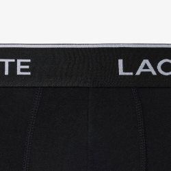 Lot de 3 Boxers Homme Lacoste Coton Stretch Noir | DM'Sports