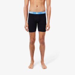 Lot de 3 Boxers Longs Homme Lacoste Polyamide Noir/Vert-Lauze/Turquin | DM'Sports