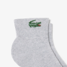 Lot de 6 Paires de Chaussettes de Sport Mi-Hautes Lacoste Blanc/Argent Chiné/Noir | DM'Sports