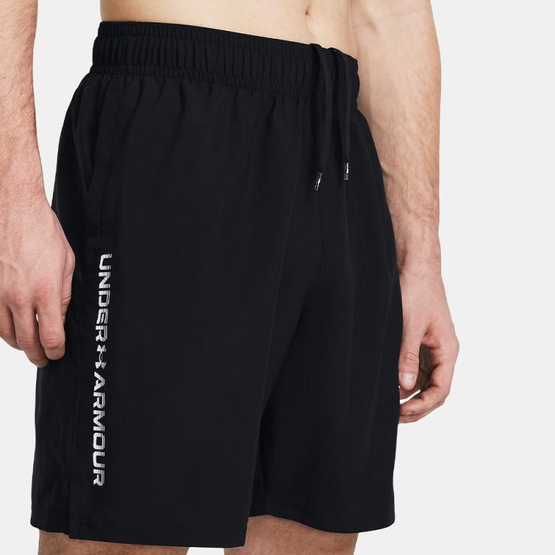 Short de course homme 21 cm- séchage rapide et confortable Under Armour  Black / White