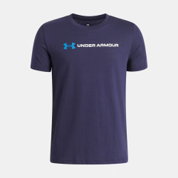 T-Shirt enfant à manches courtes Under Armour Logo Wordmark Bleu