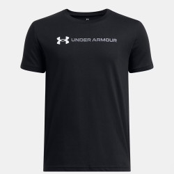 T-Shirt enfant à manches courtes Under Armour Logo Wordmark Noir