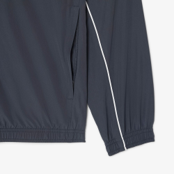 Veste Sport Homme Lacoste Graphite Blanc | DM'Sports