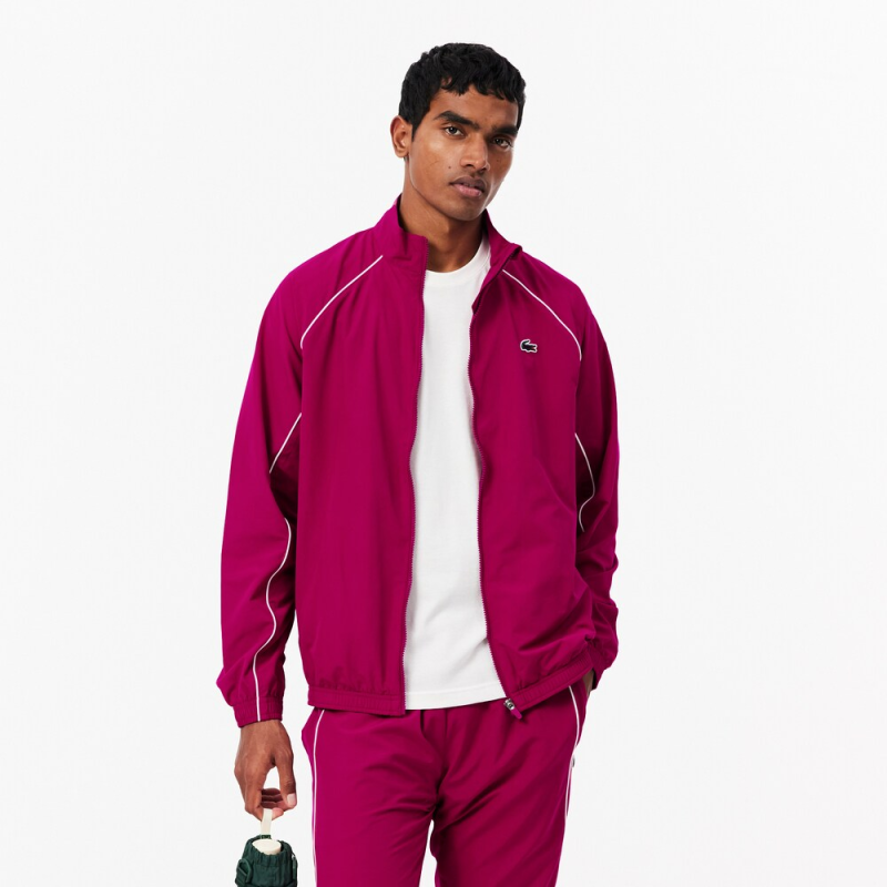 Veste Sport Homme Lacoste Rubine/Blanc