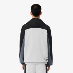 Veste Sport Lacoste à Capuche Patisson Urbain Noir Novak Djokovic Off Court | DM'Sports