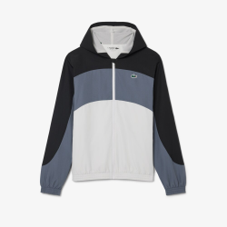 Veste Sport Lacoste à Capuche Patisson Urbain Noir Novak Djokovic Off Court | DM'Sports