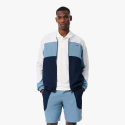 Veste Sport Homme Lacoste à Capuche Marine/Aral/Blanc