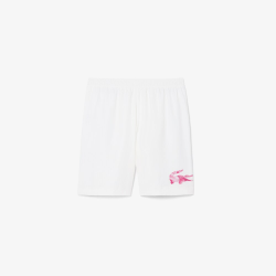 Short Lacoste Sport Déperlant Farine/Sinople Homme | DM'Sports