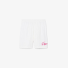 Short Lacoste Sport Déperlant Farine/Sinople Homme | DM'Sports