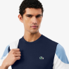 T-shirt Lacoste Off Court Imprimé Dos Marine Aral Homme | DM'Sports