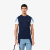 T-shirt Homme Lacoste Off Court Imprimé Dos Marine/Aral/Blanc
