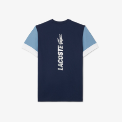T-shirt Lacoste Off Court Imprimé Dos Marine Aral Homme | DM'Sports