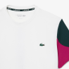T-shirt Homme Lacoste Sport Imprimé Dos Tennis Performance Off Court Farine/Sinople-Rubine | DM'Sports