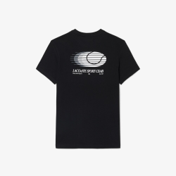 T-shirt Homme Lacoste Sport Imprimé Dos Noir/Patisson | DM'Sports