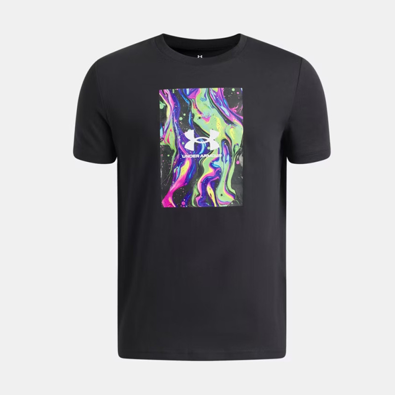 T-shirt Pour Enfants Under Armour Noir avec photo multi couleur