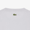 T-shirt Unisexe Lacoste en Coton Embossé Gris Clair