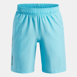 Short Garçon Under Armour UA Tech™ Woven Wordmark Bleu Fresco Noi