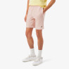 Short Homme Lacoste en molleton gratté de coton biologique Rose Clair