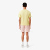 Short Homme Lacoste en molleton gratté de coton biologique Rose Clair