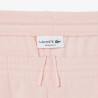 Short Homme Lacoste en molleton gratté de coton biologique Rose Clair