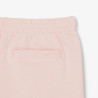Short Homme Lacoste en molleton gratté de coton biologique Rose Clair