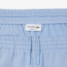 Short Homme Lacoste en molleton gratté de coton biologique Bleu Clair