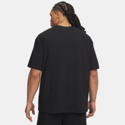T-shirt à Manches Courtes Homme Under Armour Icon Heavyweight Taped Noir Blanc | DM'Sports
