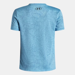 T-shirt à Manches Courtes Garçon Under Armour Tech™ Pixelate Bleu Fresco Noir | DM'Sports