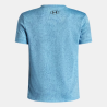 T-shirt à Manches Courtes Garçon Under Armour Tech™ Pixelate Bleu Fresco Noir | DM'Sports