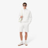 Short relaxed fit LACOSTE en molleton Blanc