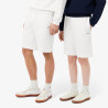 Short relaxed fit LACOSTE en molleton Blanc