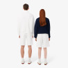 Short relaxed fit LACOSTE en molleton Blanc