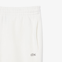 Short relaxed fit LACOSTE en molleton Blanc