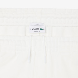 Short relaxed fit LACOSTE en molleton Blanc
