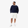 Short relaxed fit LACOSTE en molleton Blanc