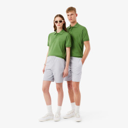 Short regular fit LACOSTE en molleton Gris Clair