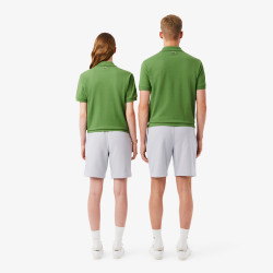 Short regular fit LACOSTE en molleton Gris Clair