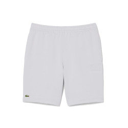 Short regular fit LACOSTE en molleton Gris Clair