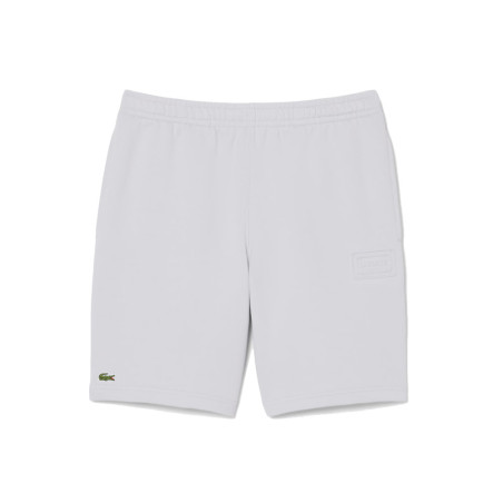 Short regular fit LACOSTE en molleton Gris Clair