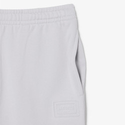 Short regular fit LACOSTE en molleton Gris Clair
